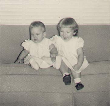 Michelle and Cindy in 1949